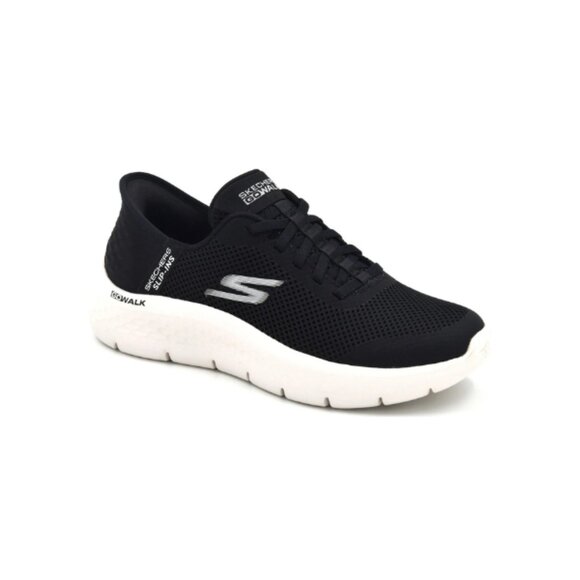Skechers Women's Go Walk Flex - Grand Entry Walking Sneaker 124836 BKW Size 6.5 - Picture 1 of 4